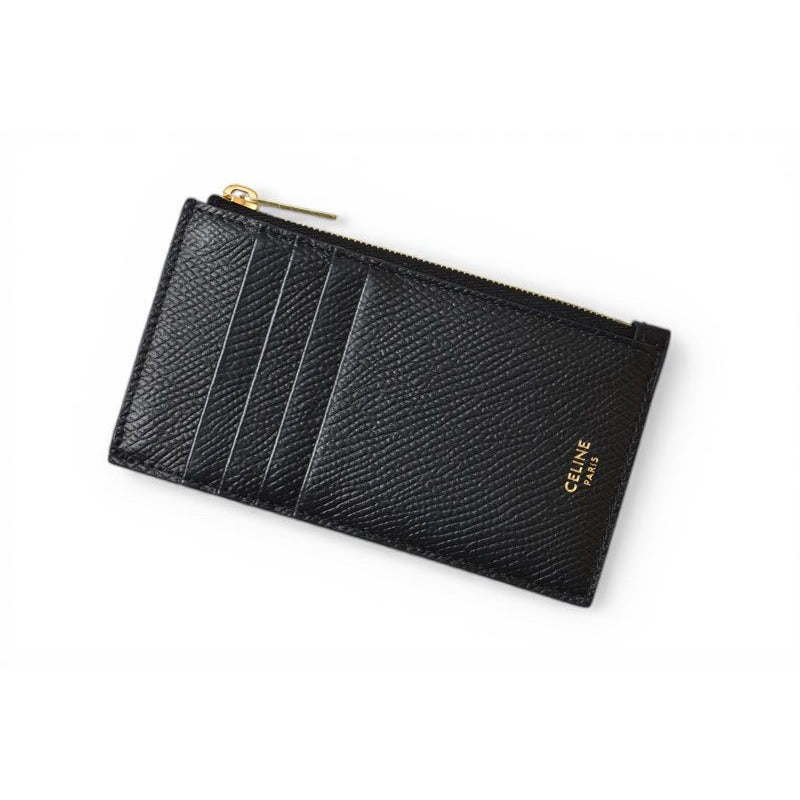 Celine Coin Case Card Holder Compact with Zip Fragment — view 3