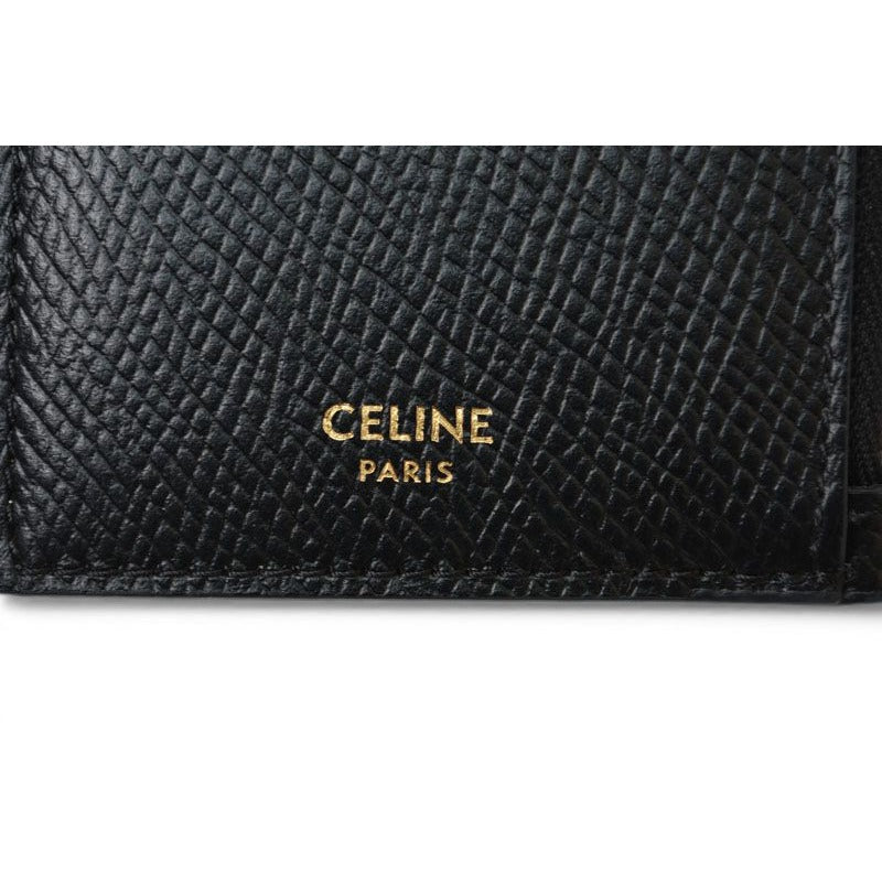 Celine Coin Case Card Holder Compact with Zip Fragment — view 5