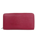 Louis Vuitton Long Wallet Zippy Epi Leather Fuchsia Bordeaux