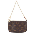 Louis Vuitton Monogram Mini Pochette Hand Bag Gold