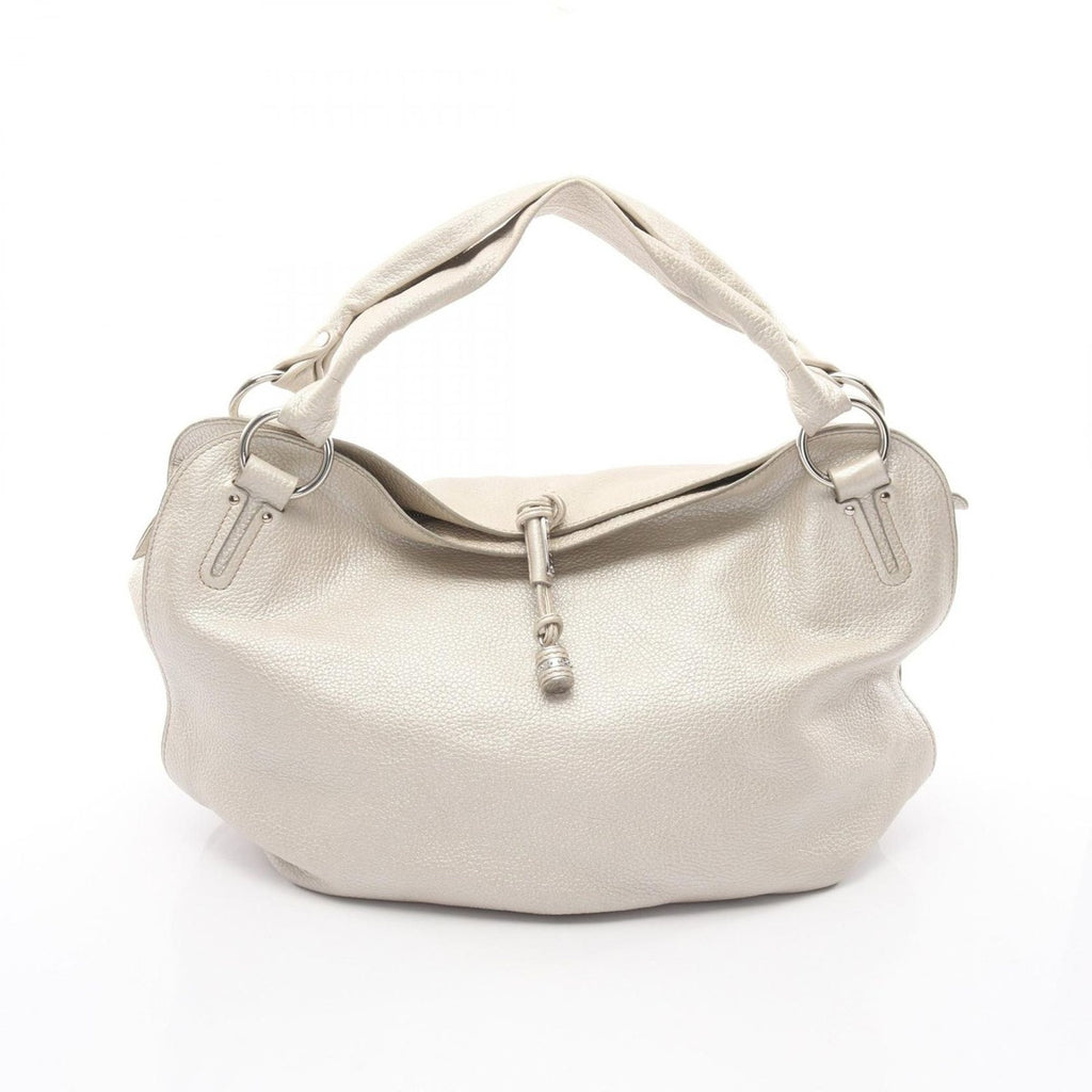 Celine Handbag Bittersweet Silver Leather