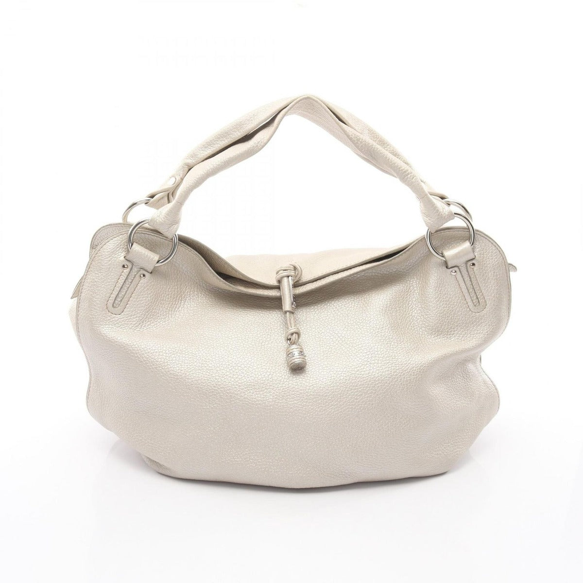 Celine Handbag Bittersweet Silver Leather