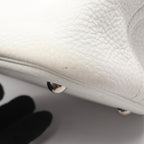 Hermes Handbag Bolide 35 White Leather Suit B — view 6