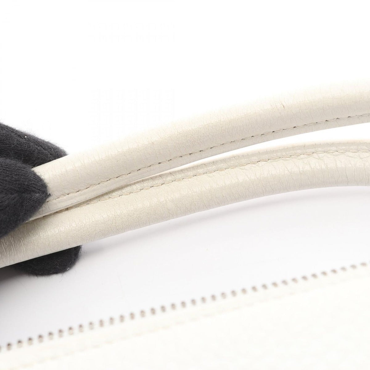 Hermes Handbag Bolide 35 White Leather Suit B — view 9