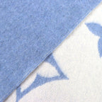 Louis Vuitton Echarpe Reykjavik Cashmere 100% Monogram Fringe Shawl Scarf Blue — view 4