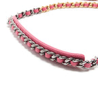 Chanel 19 Quilted 2-Way Chain Shoulder Lambskin Pink With Gold And Silver — view 6