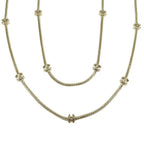 Chanel Coco Mark Long Necklace Gold Abe260 Accessories