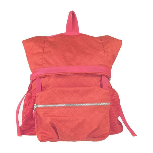 Bottega Veneta Backpack Trekking Tomato Red Tone Silver Hardware Nylon