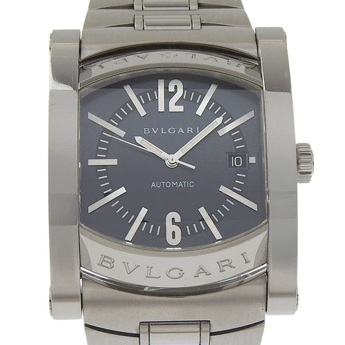 Bvlgari Ashoma Stainless Steel Silver Automatic Winding Analog Display Watch