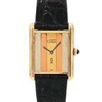 Cartier Must Tank Vermeil Trinity Vintage Watch Hand Wound