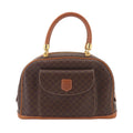Celine Macadam Hand Bag Leather Brown Gold Vintage