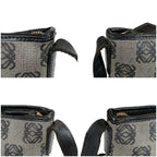Loewe Repeat Anagram Shoulder Bag Navy with Padlock Leather — view 6