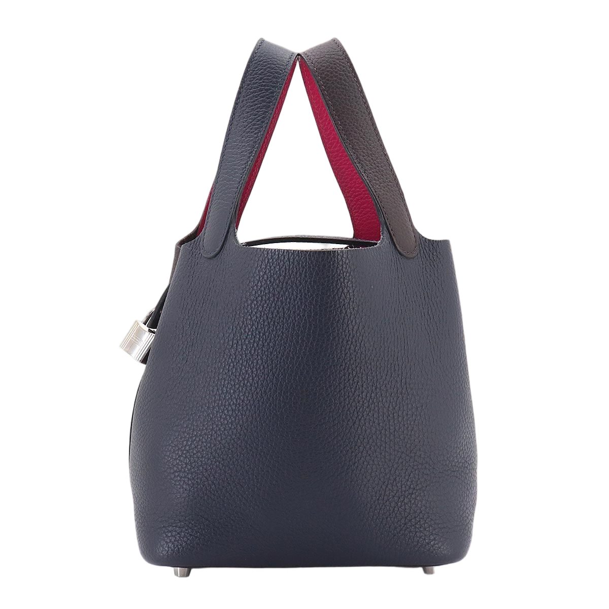 Hermes Picotin Lock 18 PM Kazak 2 Hand Bag Taurillon Clemence Blue Nuit