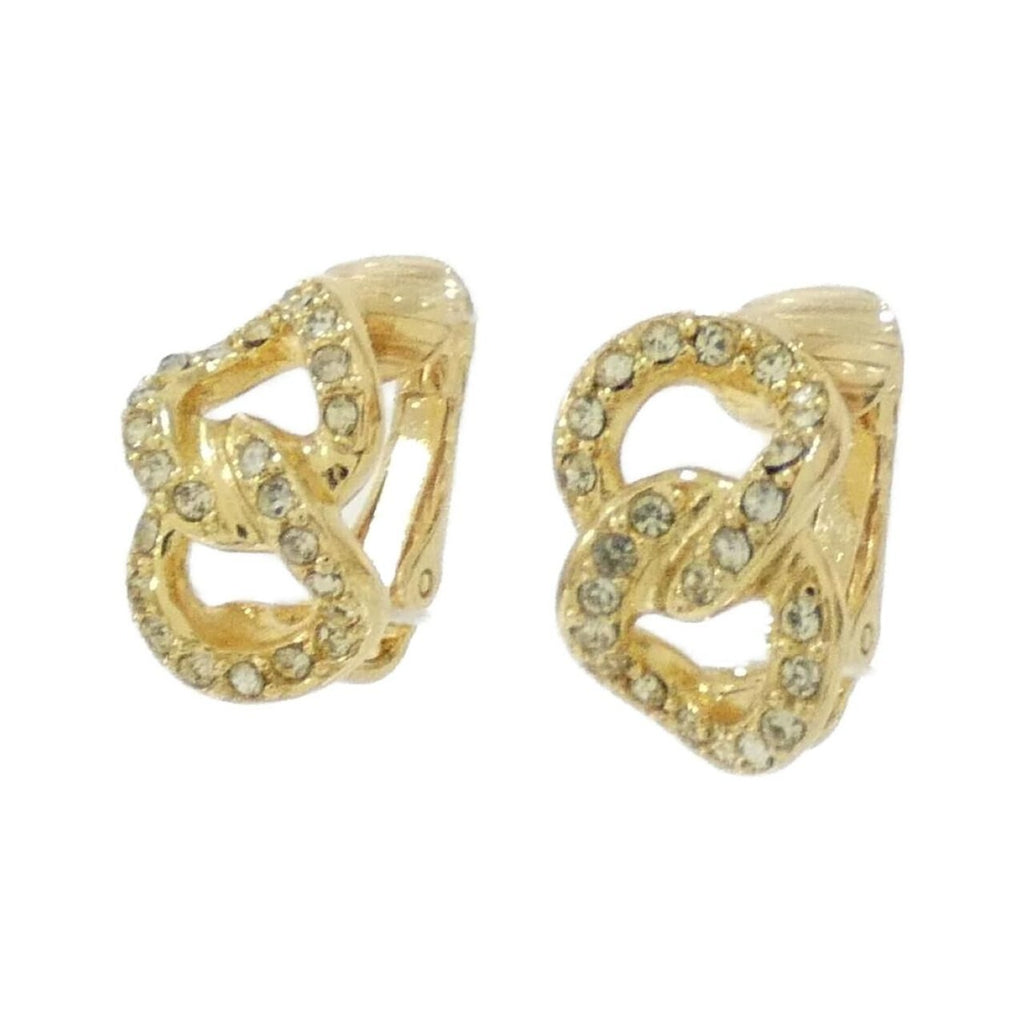 Dior Vintage Earrings Gold — view 2