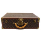 Louis Vuitton Bisten 55 Trunk Case Monogram Canvas Leather Brown