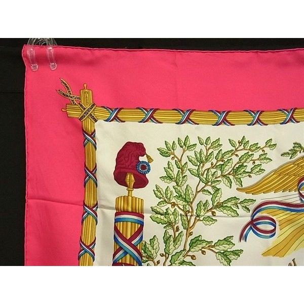Hermes Liberte Egalite Fraternite Republique Francaise Carre Scarf — view 3