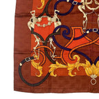 Hermes Carre 90 L'instruction du Roy Imperial Studies Red Silk Scarf — view 4