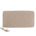 Louis Vuitton Zippy Wallet Monogram Empreinte Tourterelle Gray
