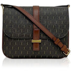Saint Laurent Shoulder Bag Satchel Dark Brown