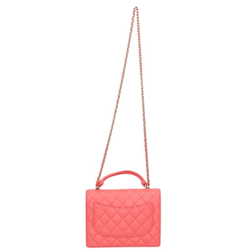 Chanel Lambskin Chain Shoulder Bag — view 2