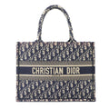 Dior Oblique Book Tote Canvas Navy