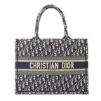 Dior Oblique Book Tote Canvas Navy