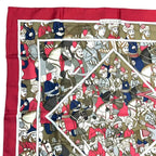 Hermes Carre 90 Scarf Ali Baba Alibaba Silk Red — view 2
