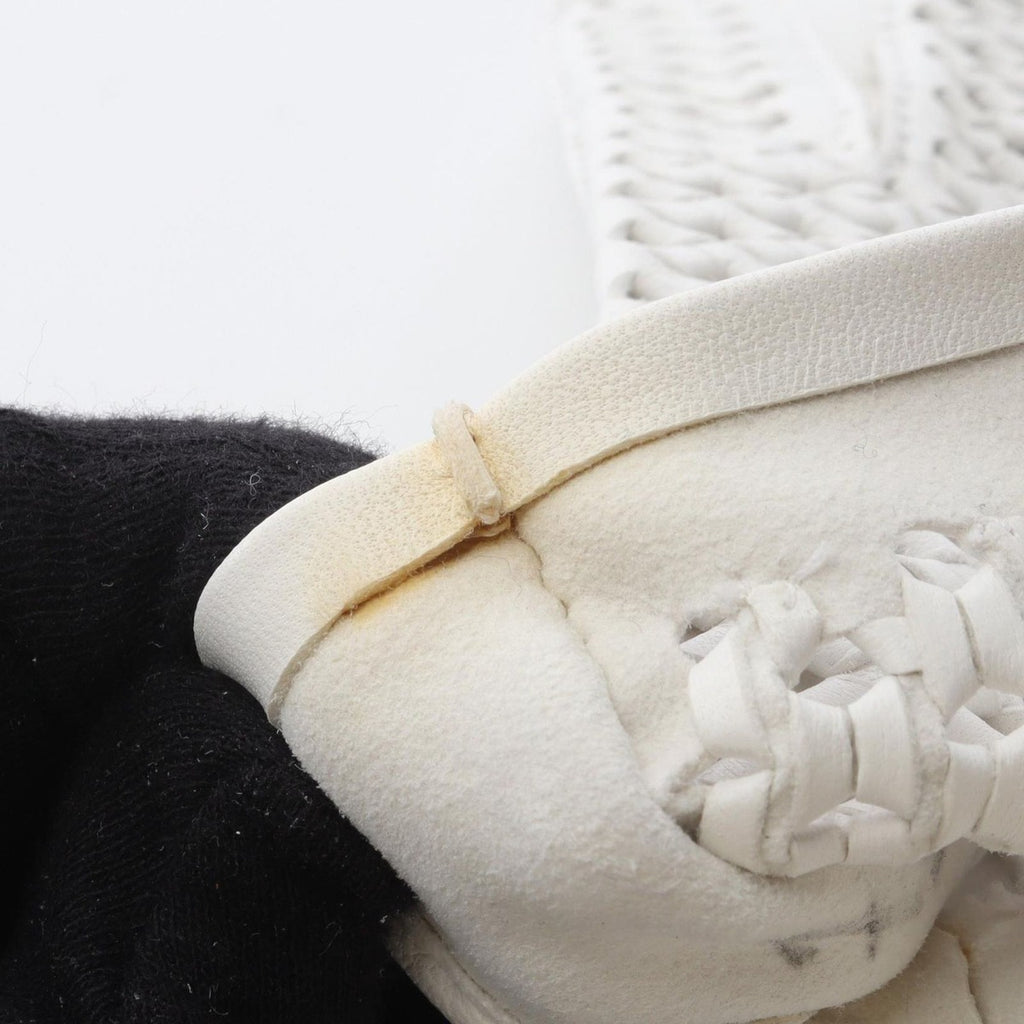 Hermes Gloves Lambskin White — view 7