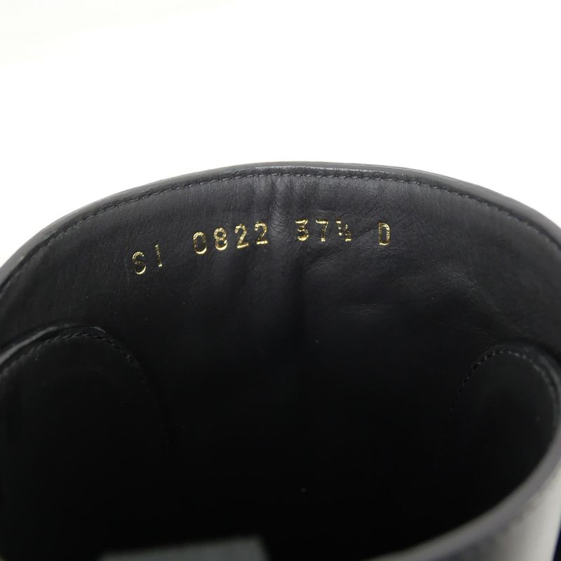 Christian Dior Empreinte Ankle BOOT Boots 37 1 2 Black Leather — view 7