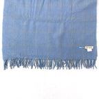 Loewe Scarf Light Blue Check Cleaned — view 4