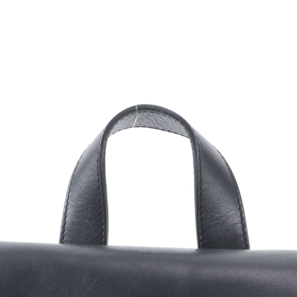 Gucci 003 Leather Nylon Backpack Shoulder Bag Black — view 2