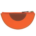 Hermes Fruit Orange Leather Brown Coin Case Purse