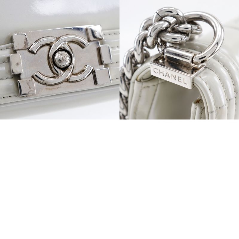 Chanel Chain Shoulder Boy Enamel Bag — view 8