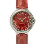 Cartier Ballon Bleu 33 mm Watch Red Automatic