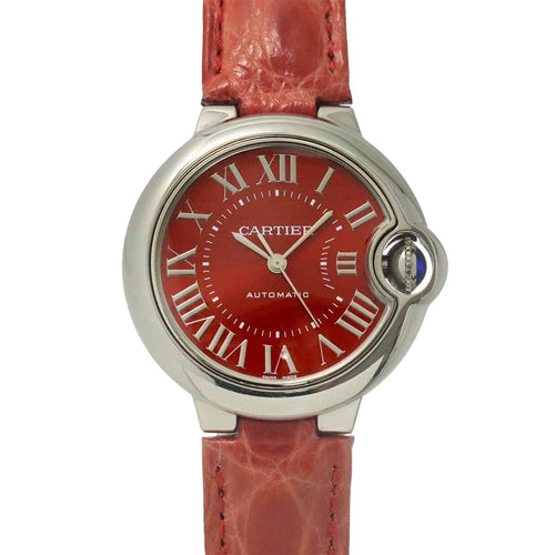 Cartier Ballon Bleu 33 mm Watch Red Automatic