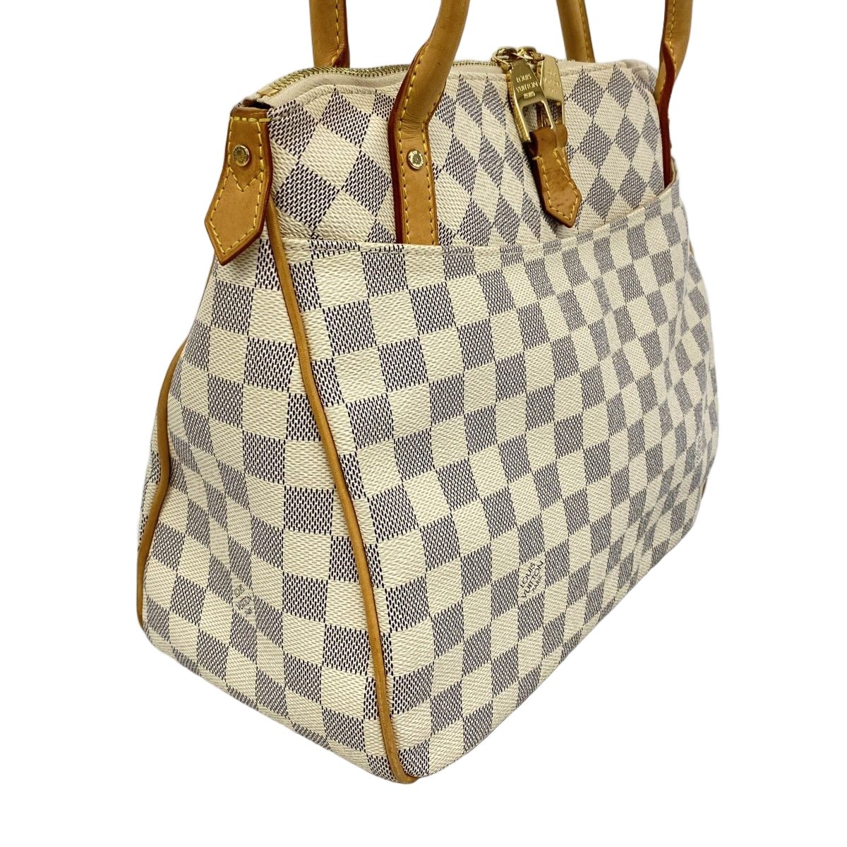 Louis Vuitton Shoulder Bag Damier Azur Figheri PM White — view 2