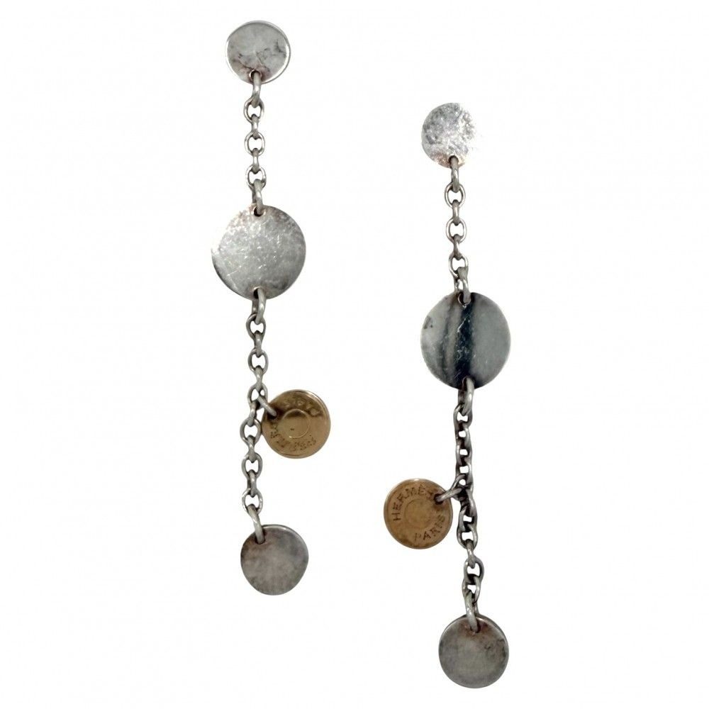 Hermes Earrings Series Confetti 18k PG 925 Sterling Silver 18k Pink Gold
