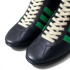 Gucci D9 Adidas Bowling Shoes Leather Boots Side Zip Trefoil Logo 6.5 Black — view 6