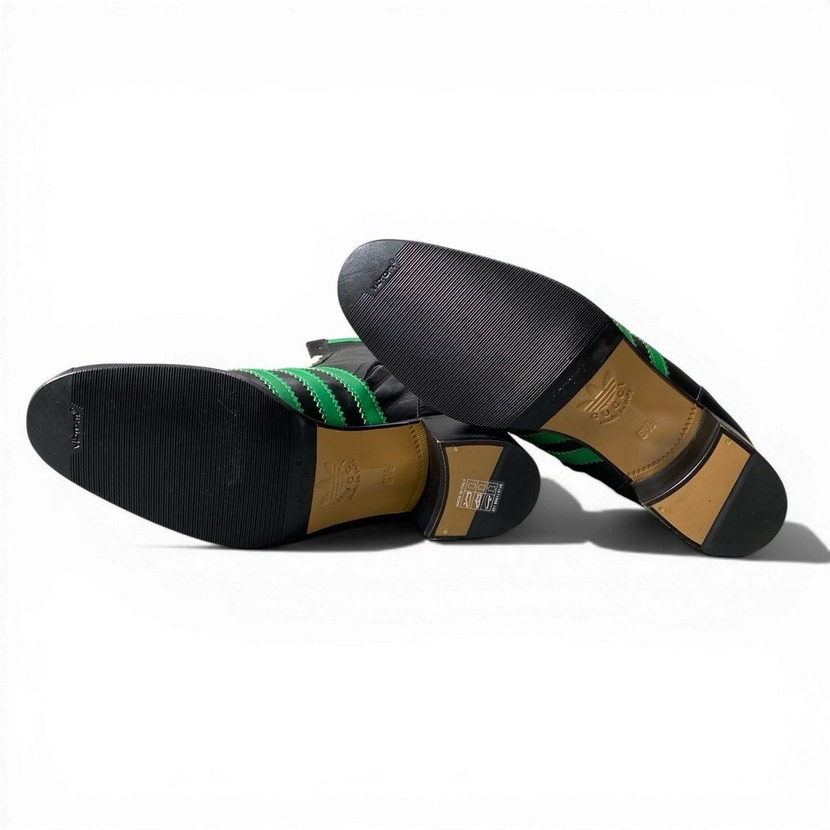 Gucci D9 Adidas Bowling Shoes Leather Boots Side Zip Trefoil Logo 6.5 Black — view 7