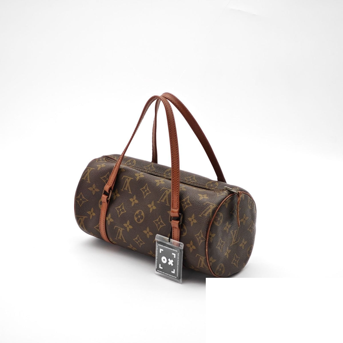 Louis Vuitton Papillon Bag Handbag Tube Wide Brown
