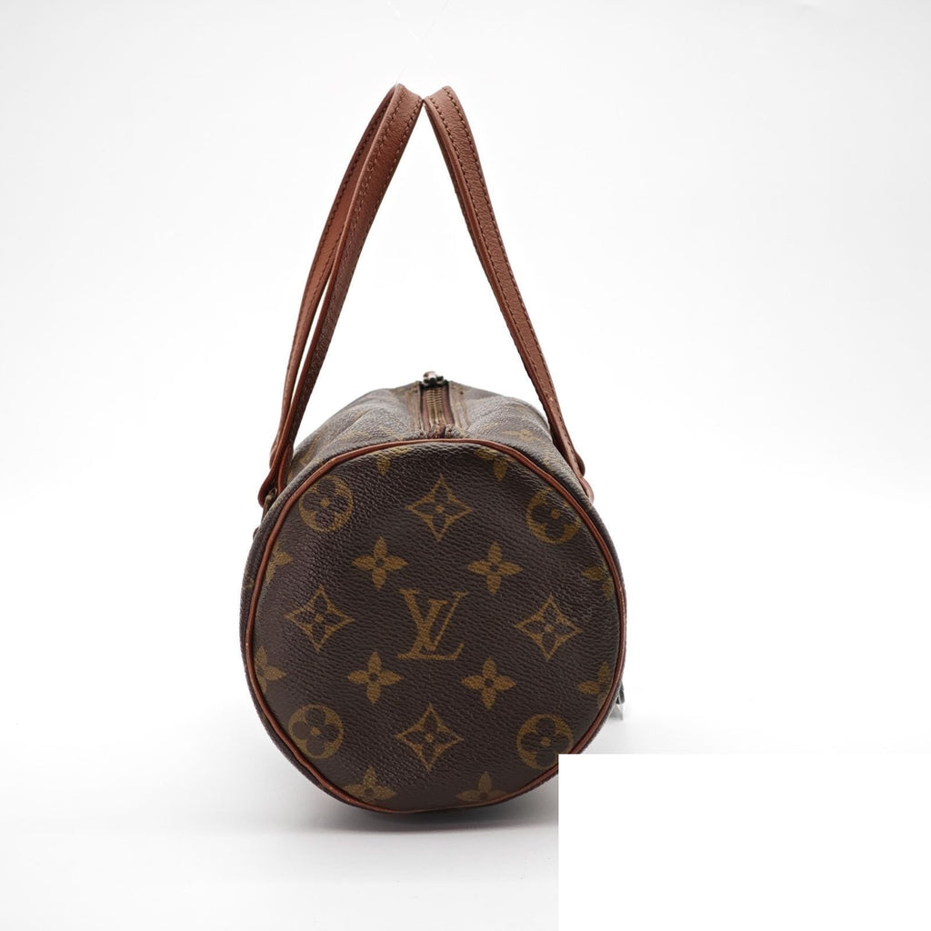 Louis Vuitton Papillon Bag Handbag Tube Wide Brown — view 4