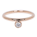 Hermes Link-de Diamond Ring No 48 750 PG 18K Pink Gold Jewelry — view 2