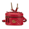 Gucci GG Marmont Backpack Vanity Red Leather
