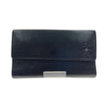 Chanel Camellia Butterfly Flap Wallet Long Black