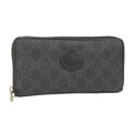 Gucci Zip Around Wallet Interlocking GG Supreme Black