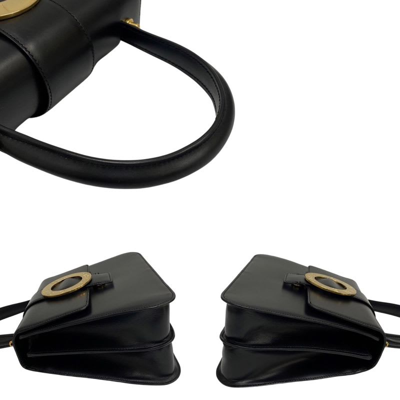 Celine Circle Logo Hardware Calf Leather