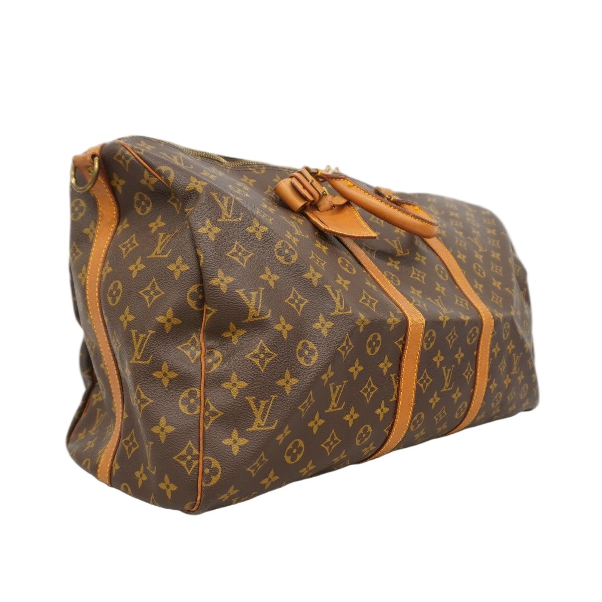 Louis Vuitton Boston Bag Monogram Keepall Bandouliere 55 Brown — view 2