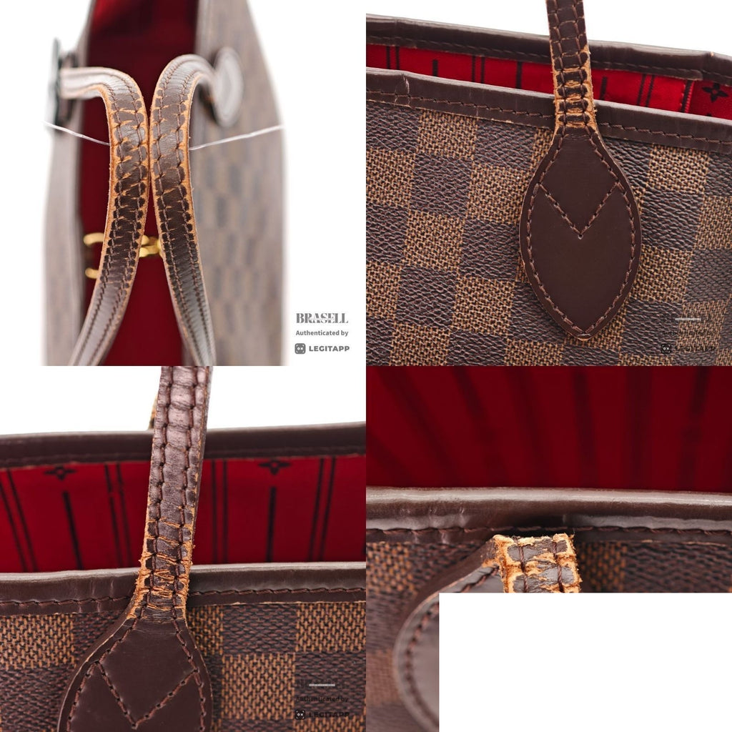 Louis Vuitton Neverfull PM Tote Bucket Bag Brown