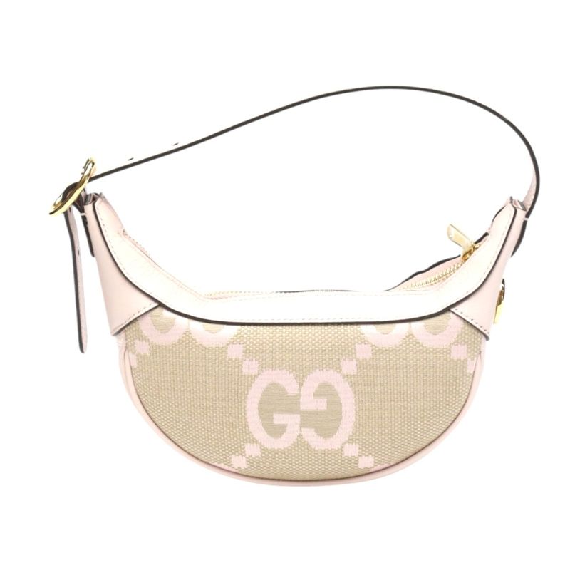 Gucci Ophidia Jumbo GG One Shoulder Mini Bag Handbag Pink — view 3