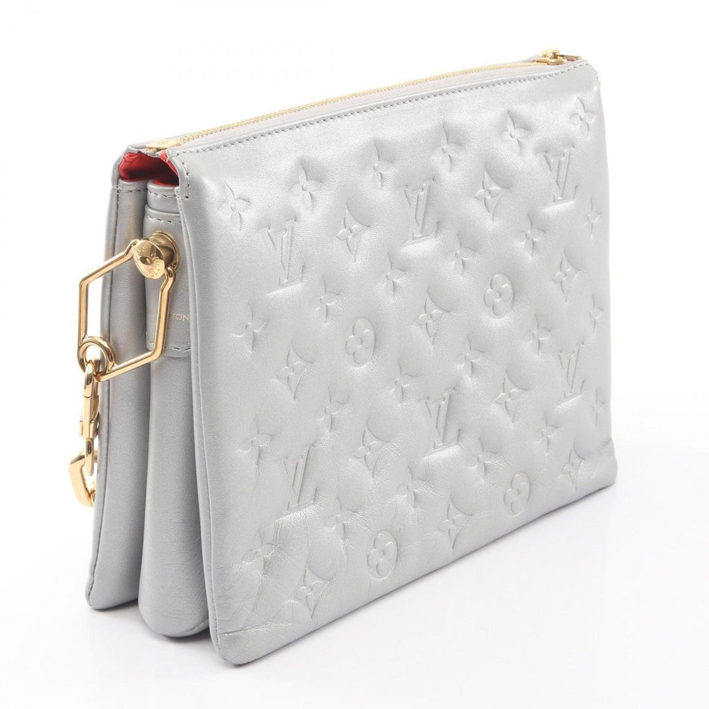 Louis Vuitton Shoulder Bag Cousin PM Silver Gray Leather — view 2